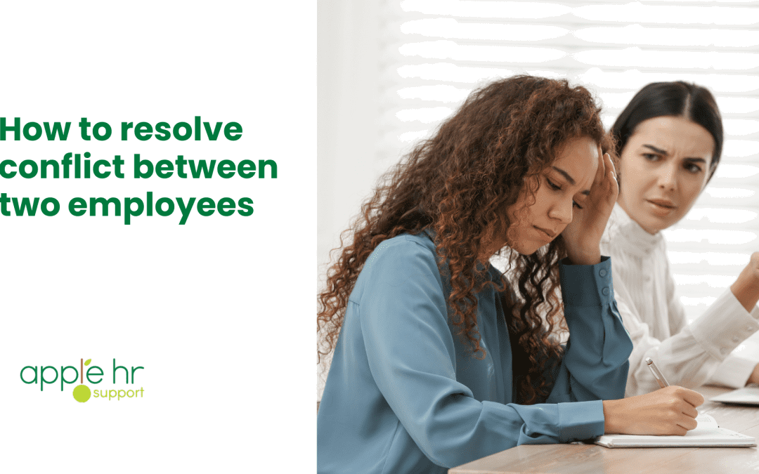 How to resolve conflict between two employees